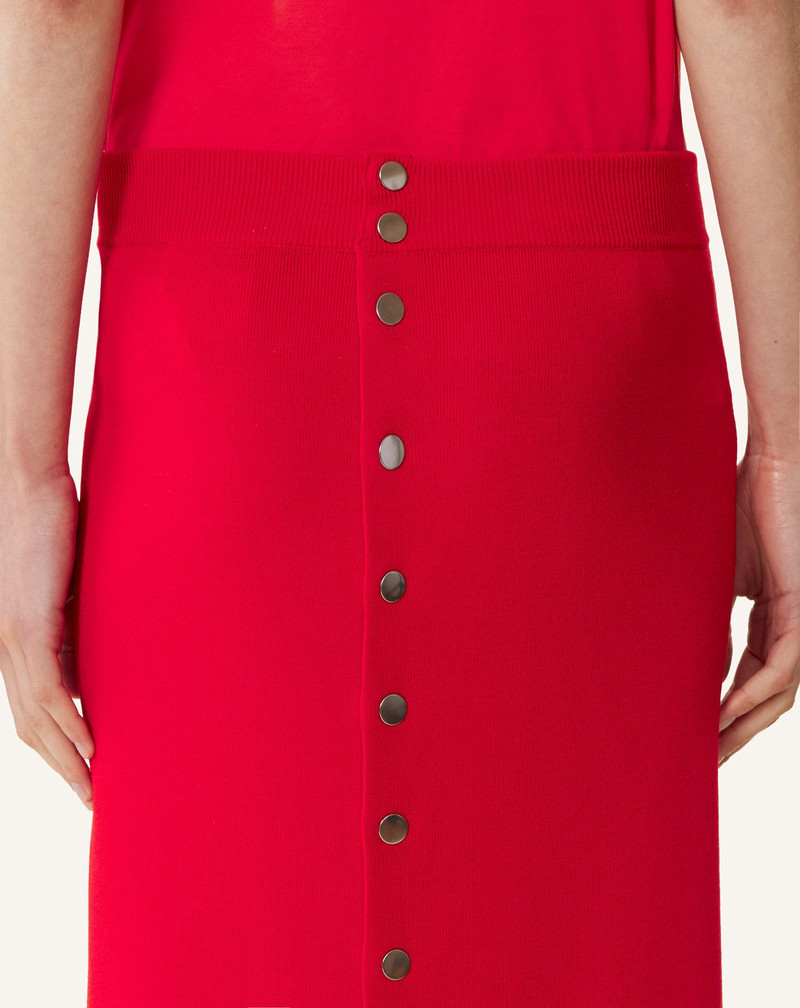 BUTTONED LONG SKIRT IN MERINO WOOL 5