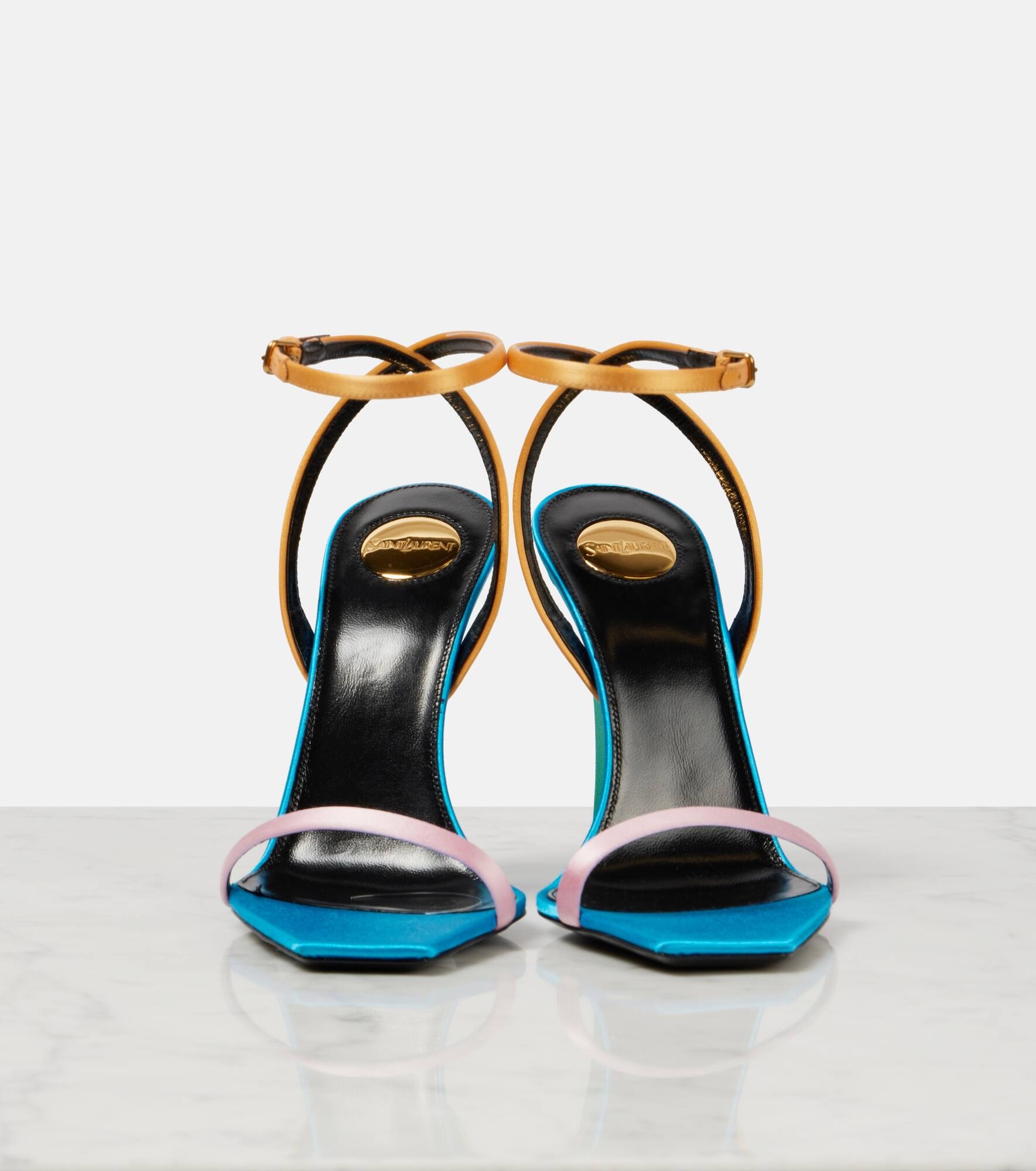 Dominique 110 crêpe satin sandals - 5
