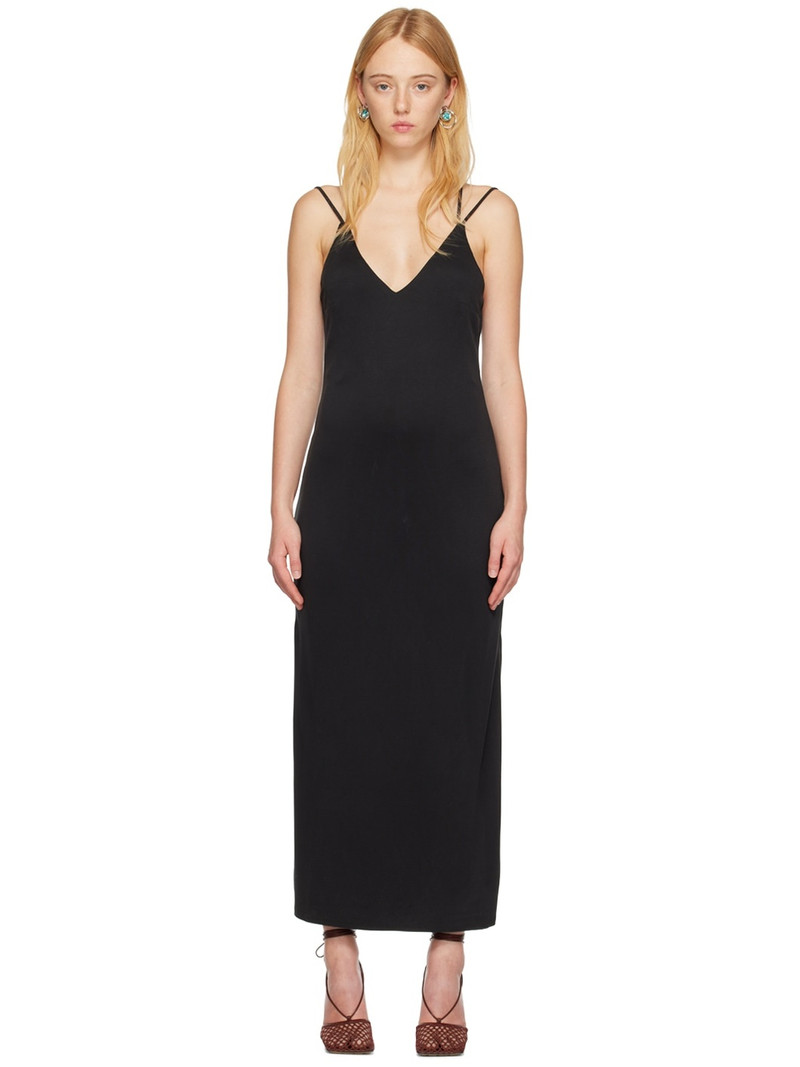 Black Form Cross Back Midi Dress 1
