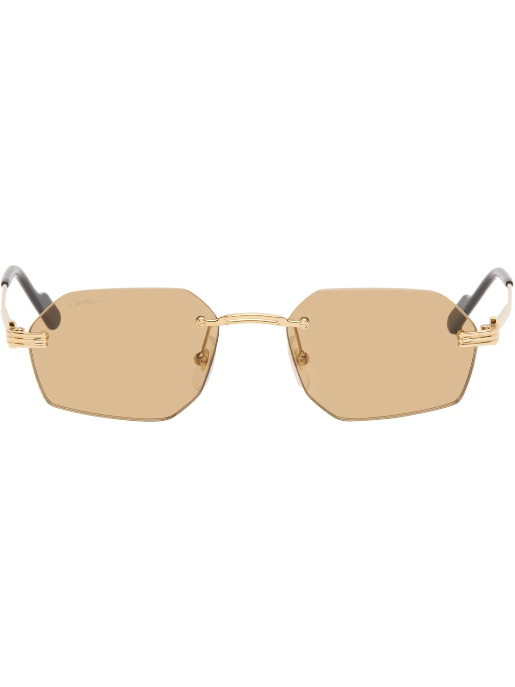 Gold 'Première de Cartier' Sunglasses - 1