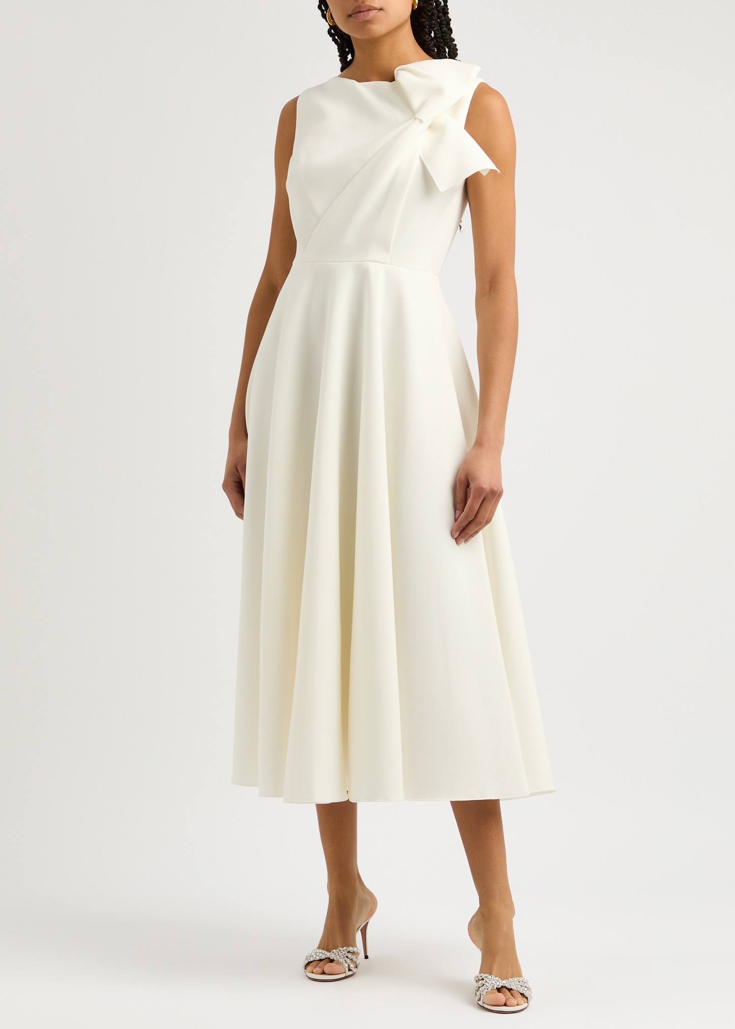 Brigitte pleated midi dress - 4