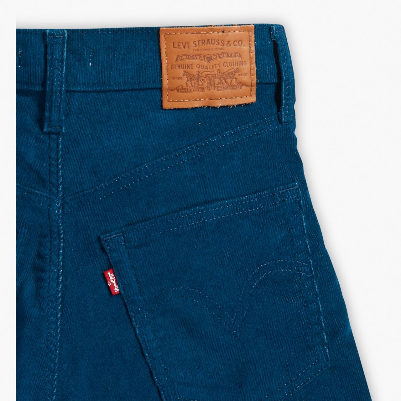 RIBCAGE STRAIGHT ANKLE CORDUROY WOMEN'S PANTS - 8