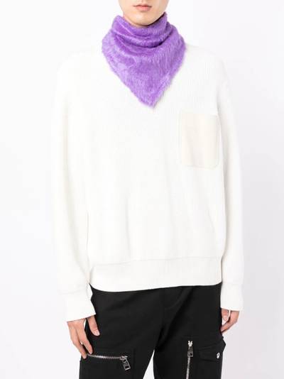 Jil Sander faux-fur foulard outlook