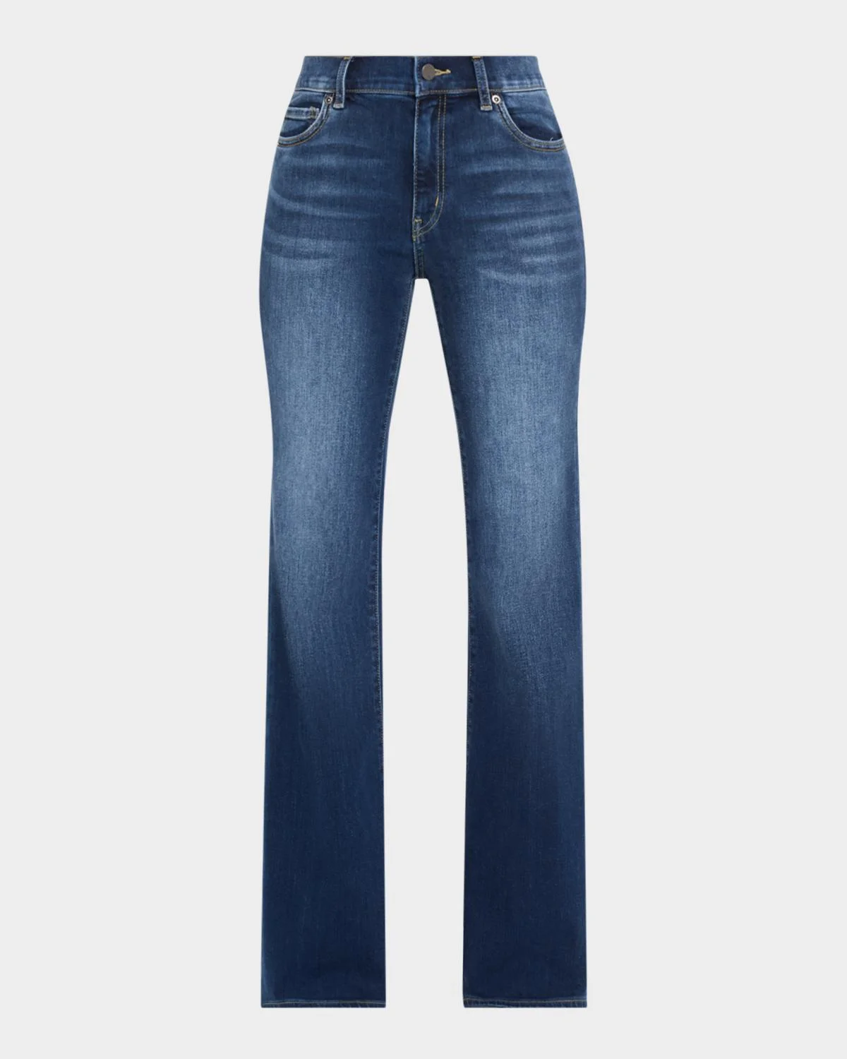 Eden Flare-Leg Washed Denim Jeans - 1