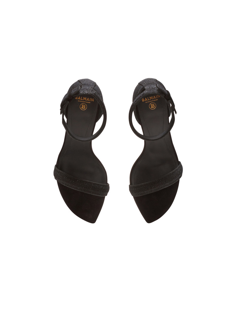 Moneta leather sandals with micro beads 3