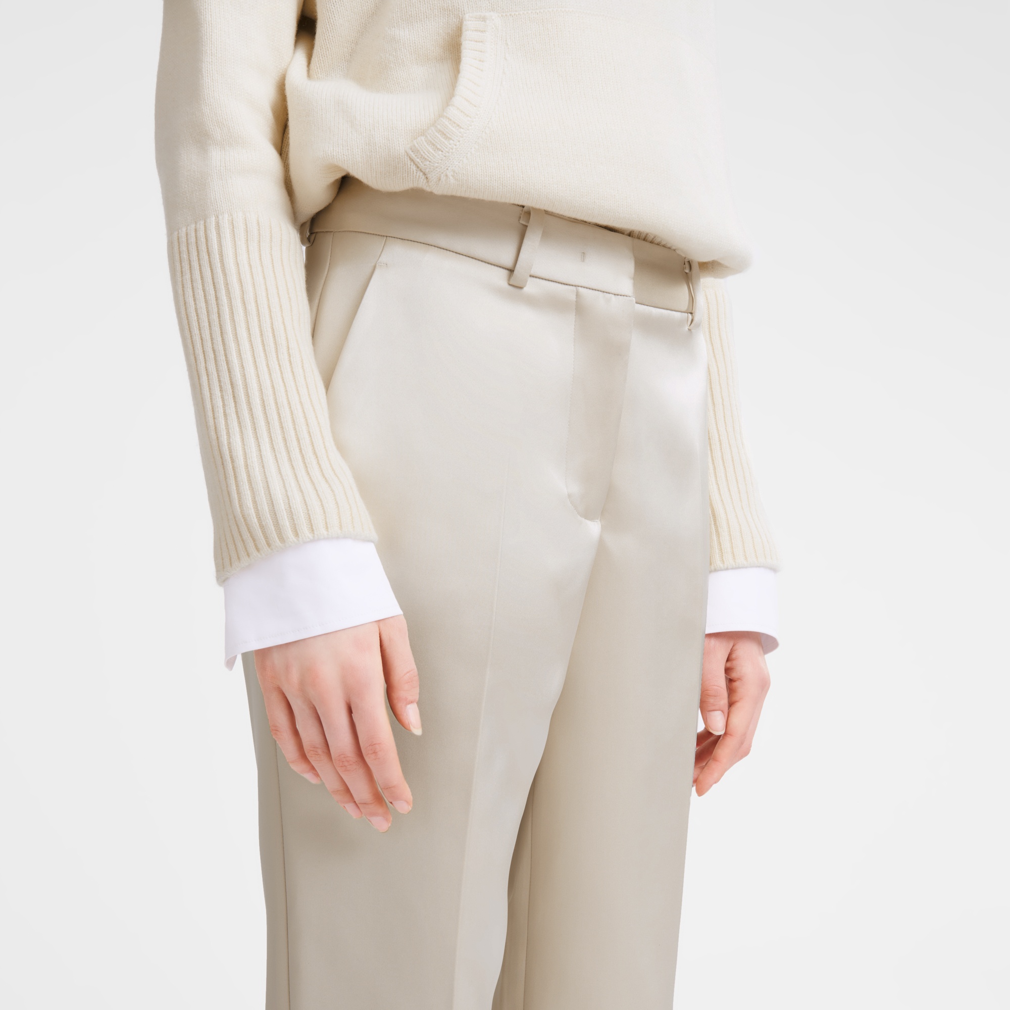 Suit pants Ecru - Satin - 5