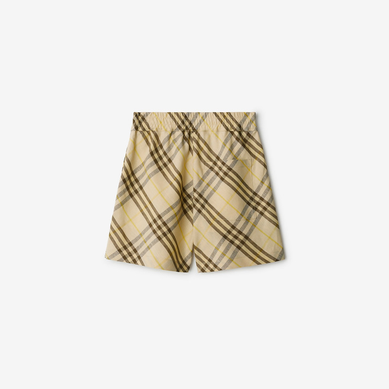 Check Linen Shorts 5