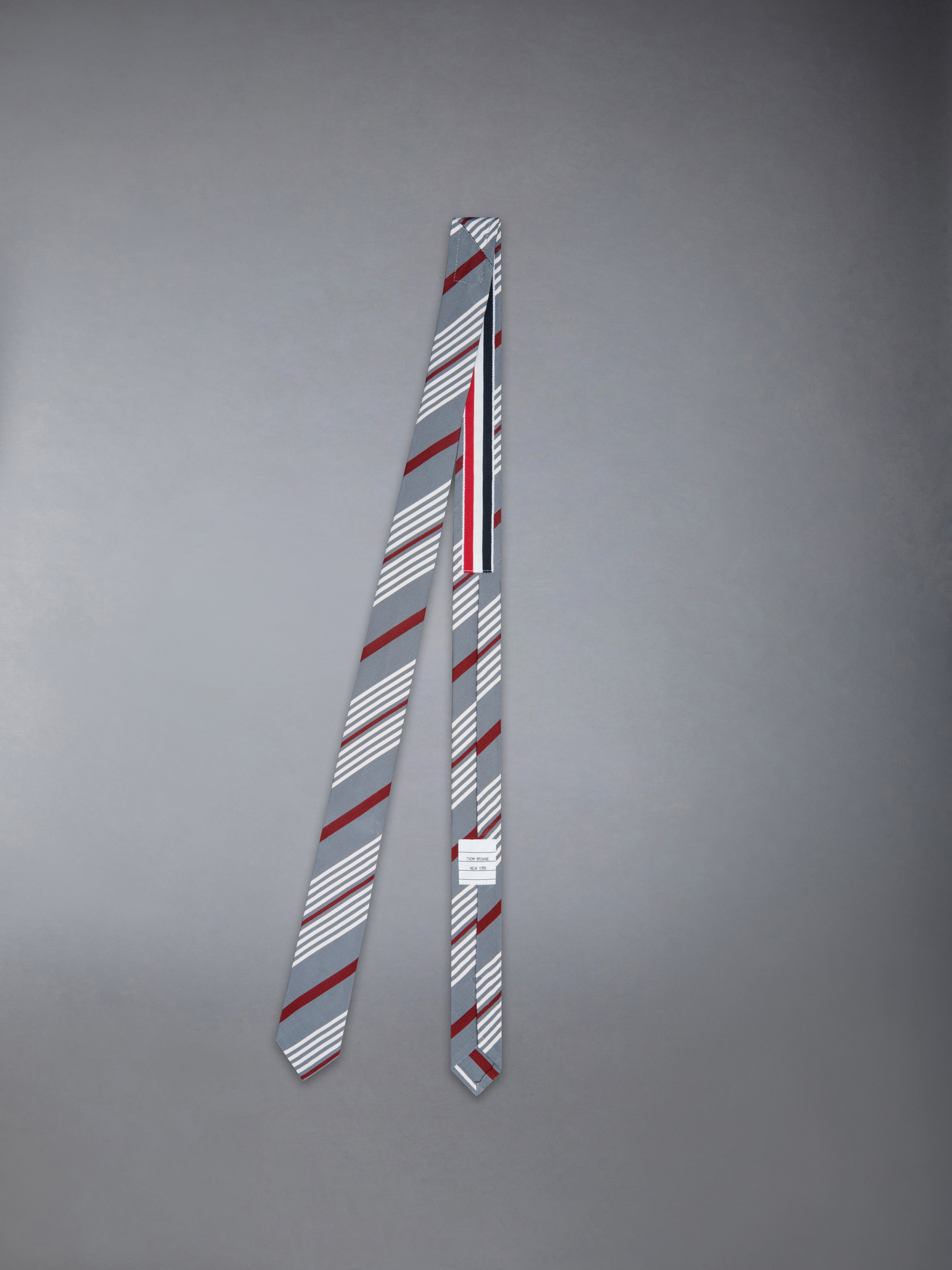JACQUARD 4-BAR SILK COTTON TIE - 2