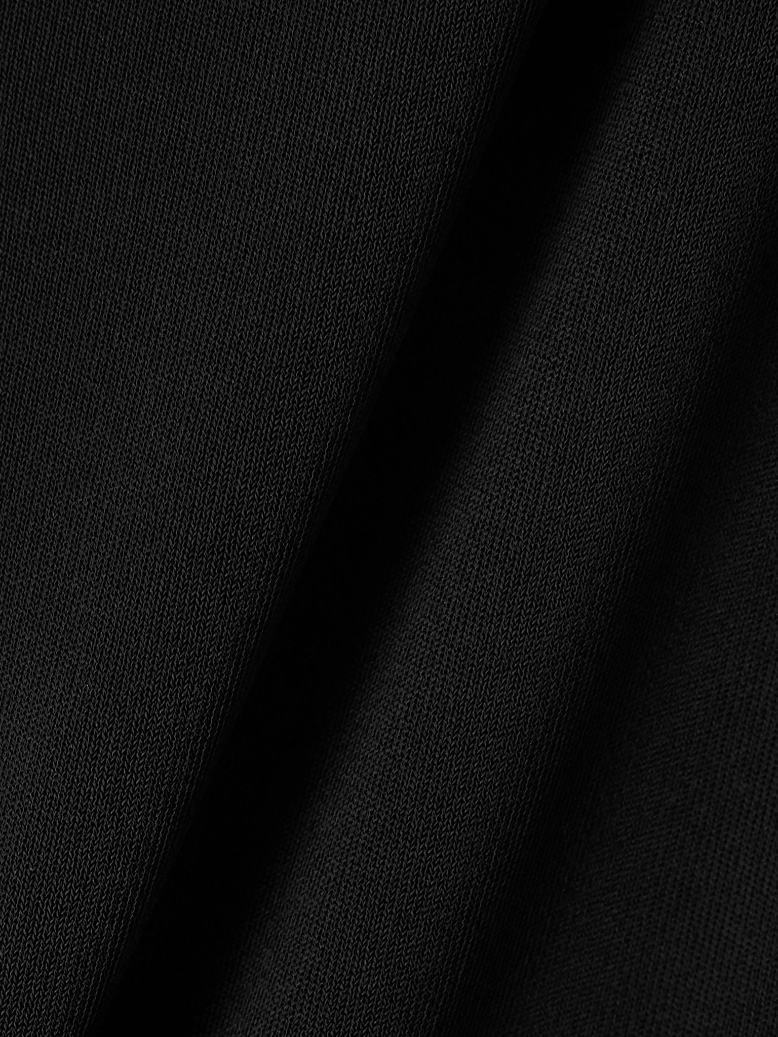 One-sleeve jersey gown Black - 4