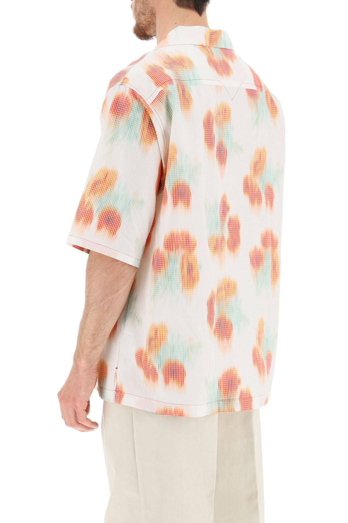 COQUELICOTS PRINT HAWAIIAN SHIRT - 4