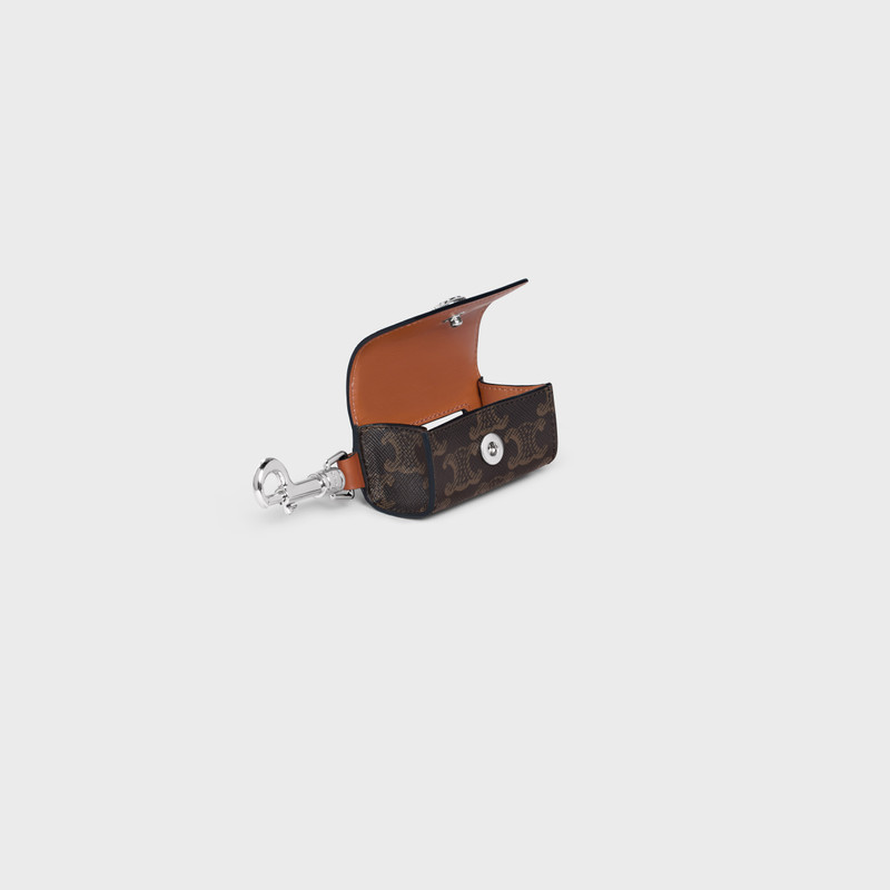 CELINE Dog Bags Holder in Triomphe Canvas and Calfskin outlook