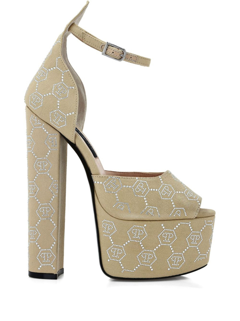 platform monogram sandals 1