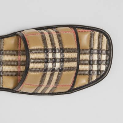 Burberry Check Quilted Lambskin Slides outlook