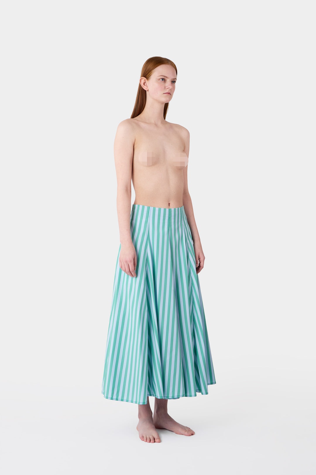 TULIPANO SKIRT / mint green & cloud azure - 3