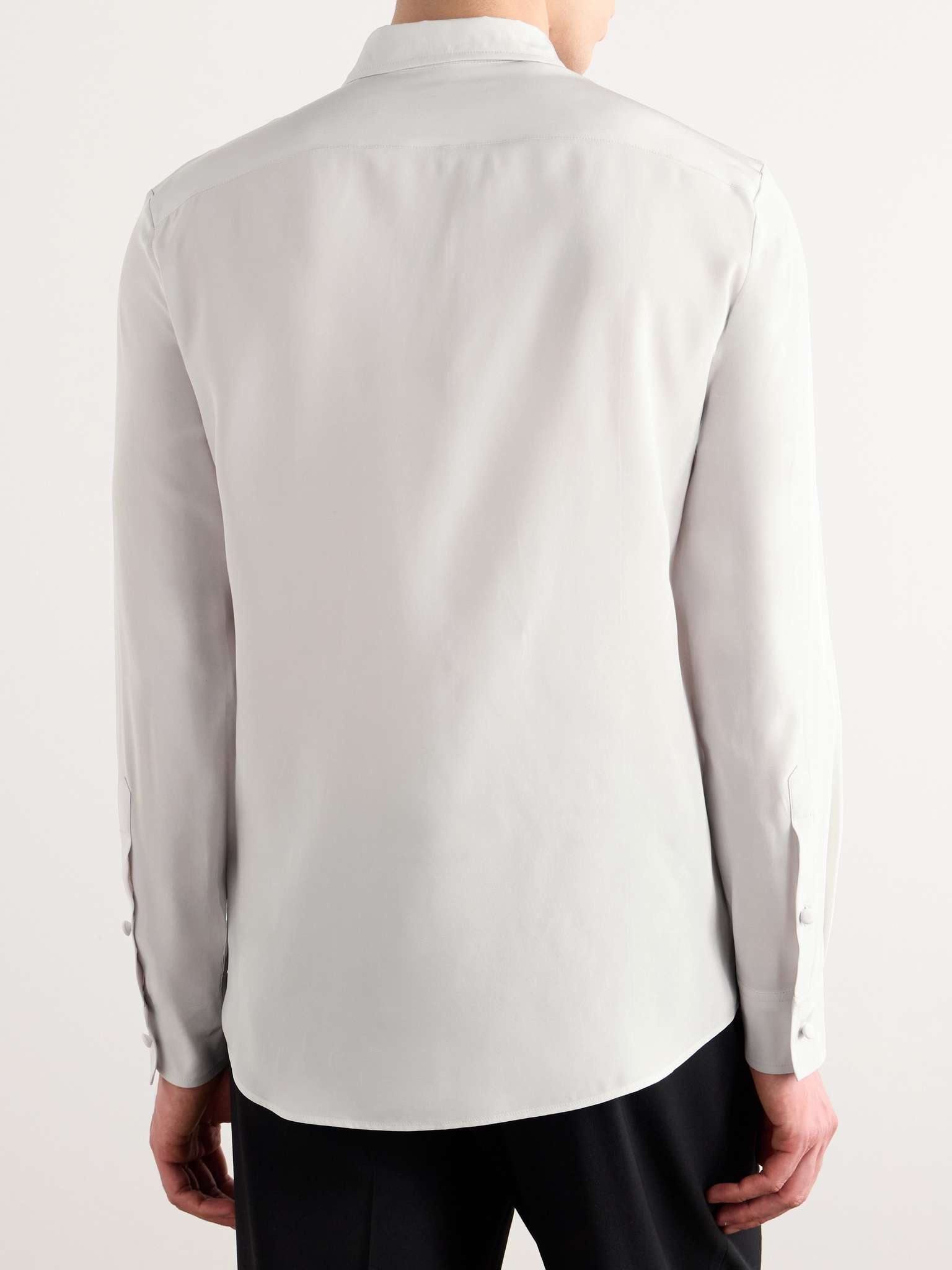 Slim-Fit Silk Crepe de Chine Shirt - 3