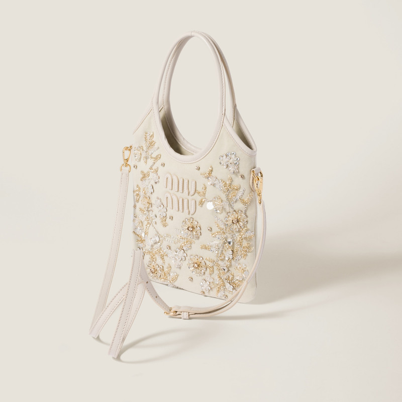 Miu Miu IVY embroidered gabardine bag outlook