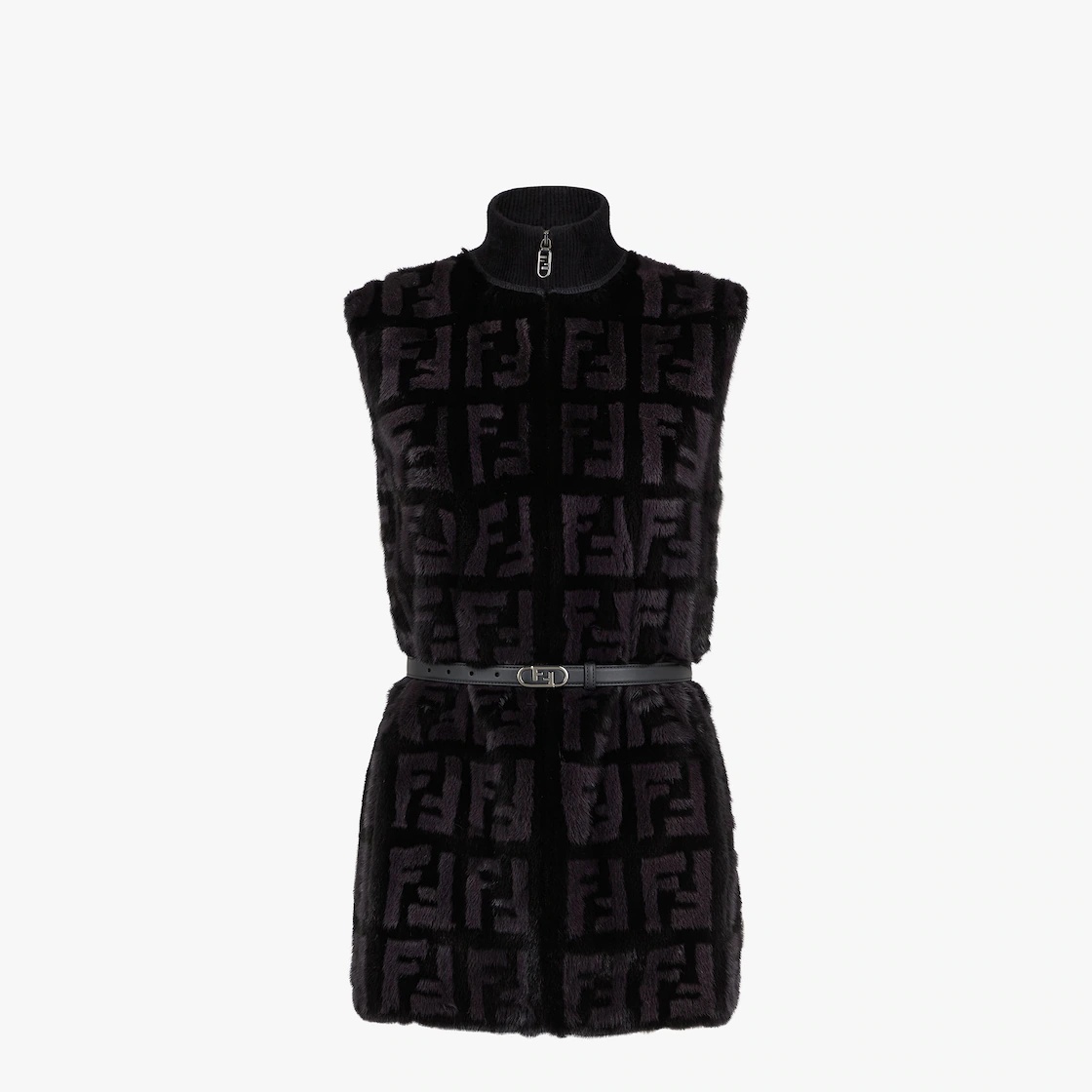 Black mink gilet - 1