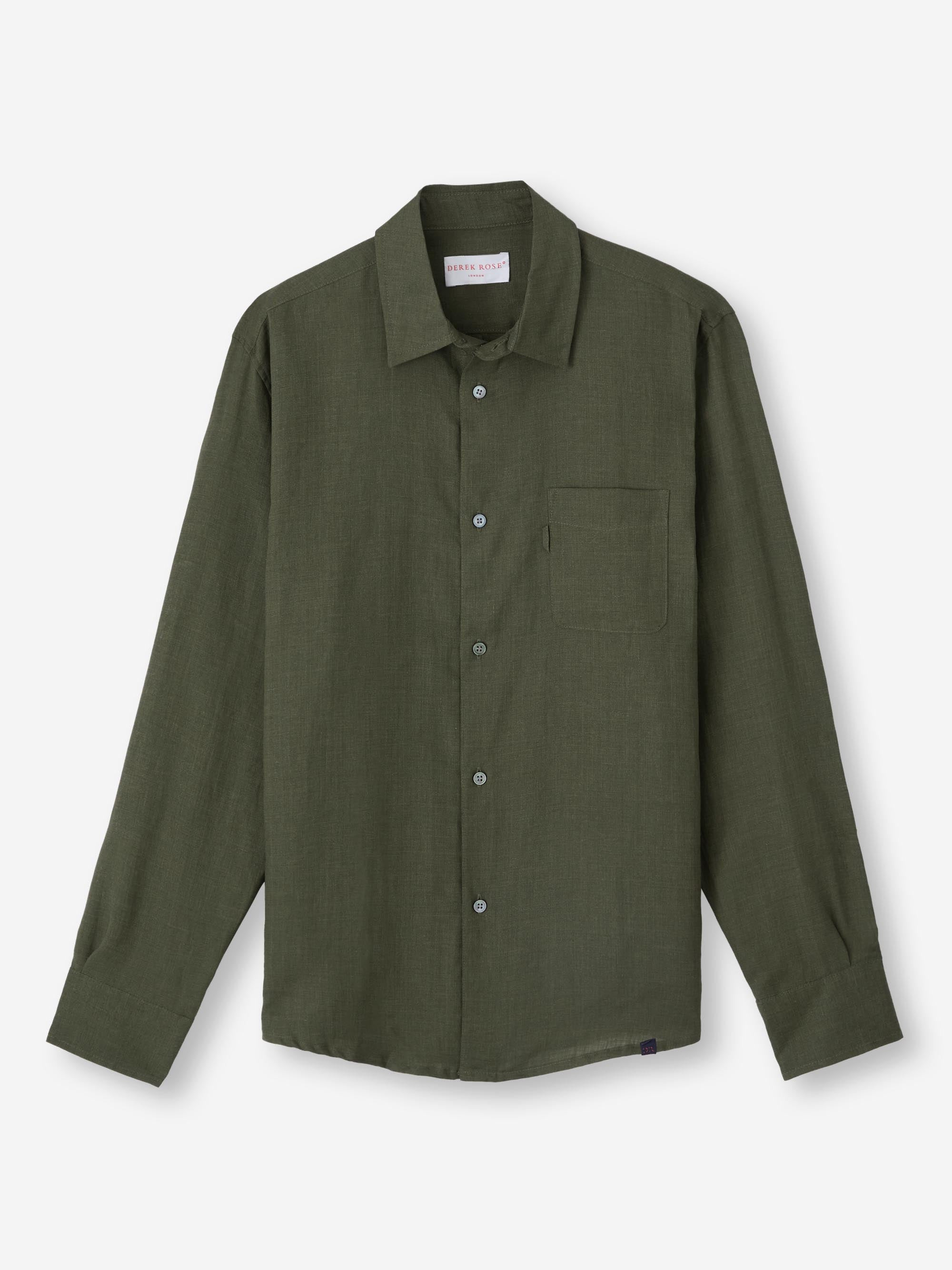Men's Shirt Monaco Linen Khaki - 2