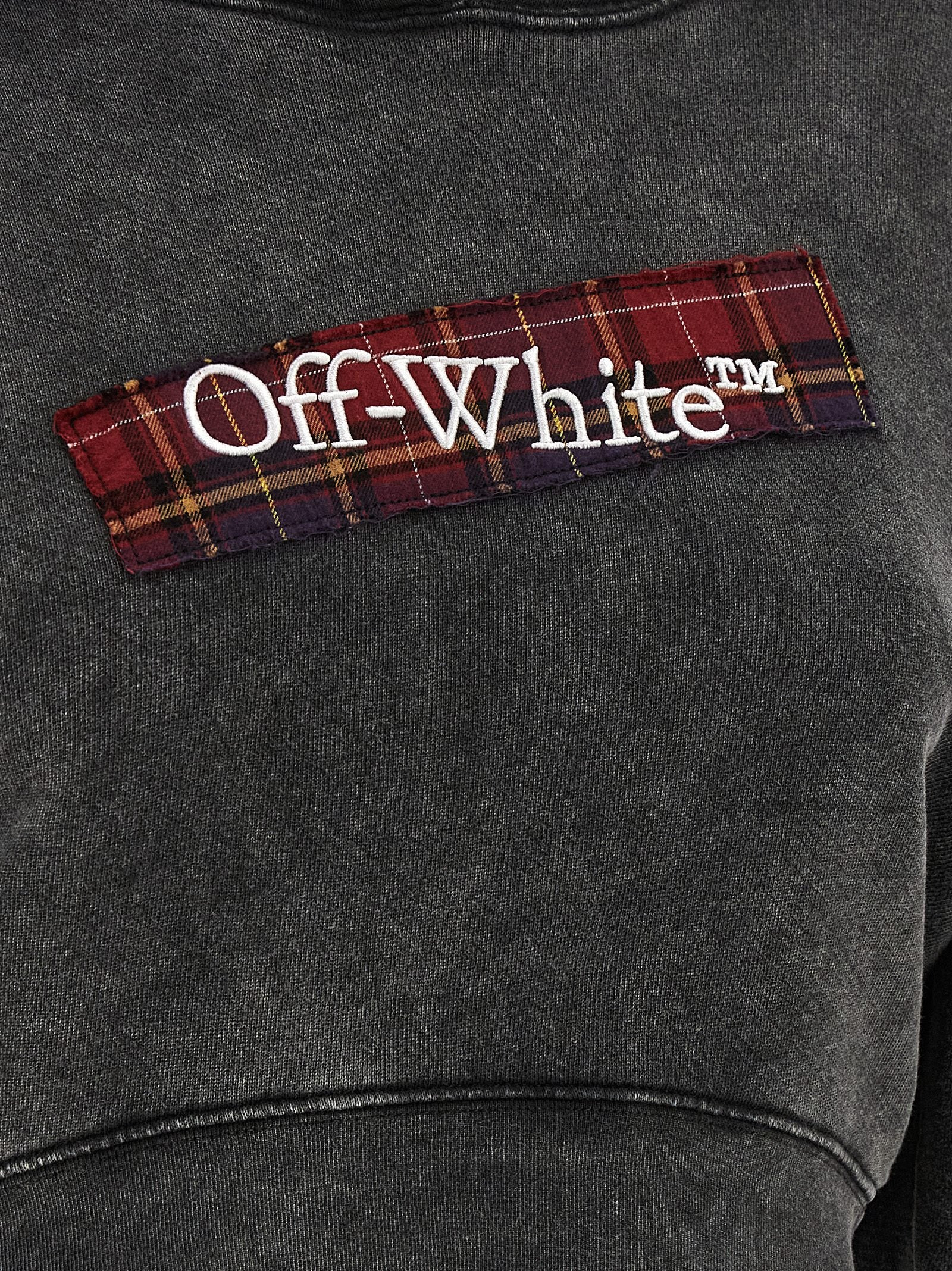 Off-White Women 'Check Flan Bookish' Hoodie - 4
