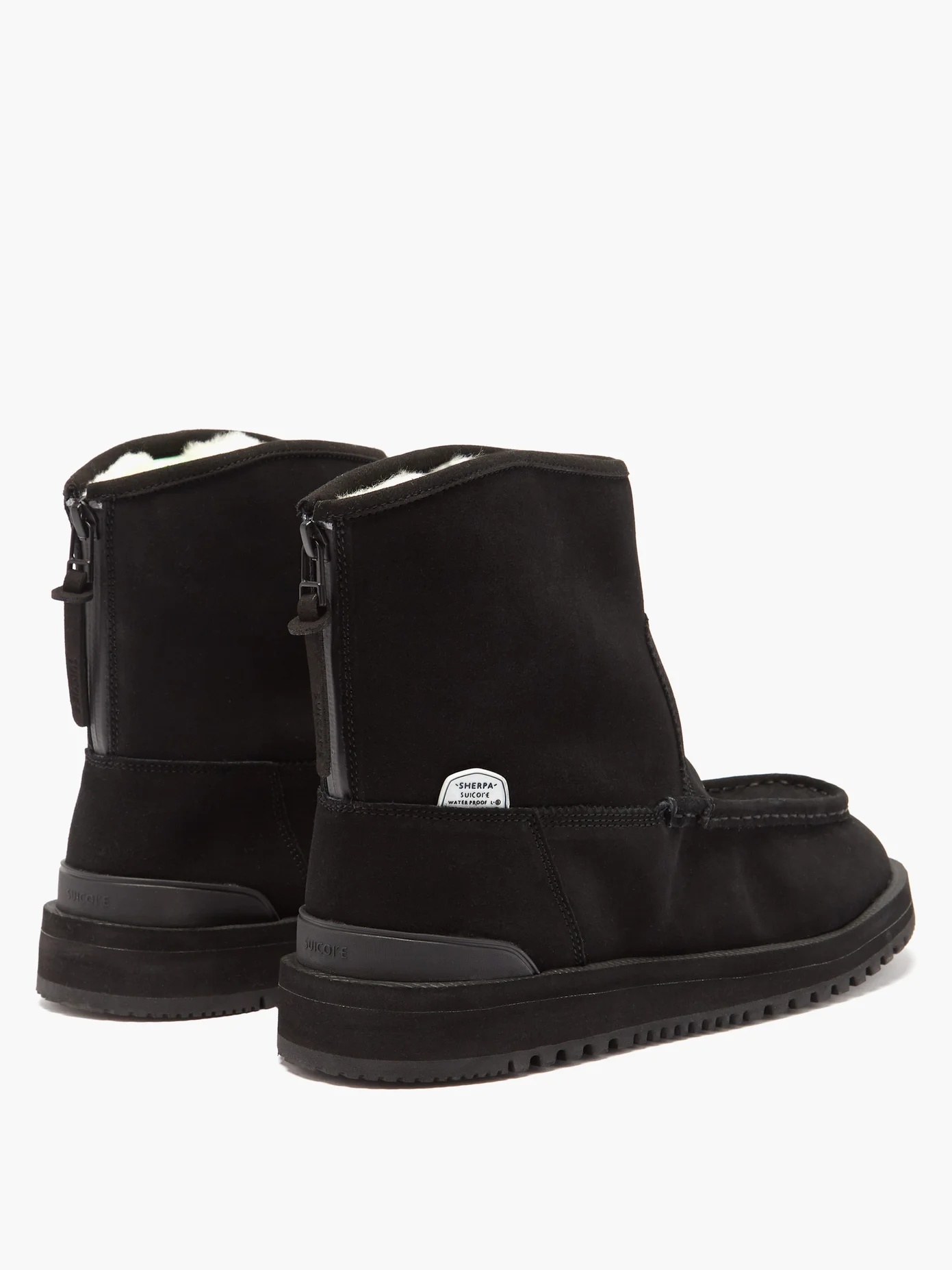 Russ suede & shearling boots - 4