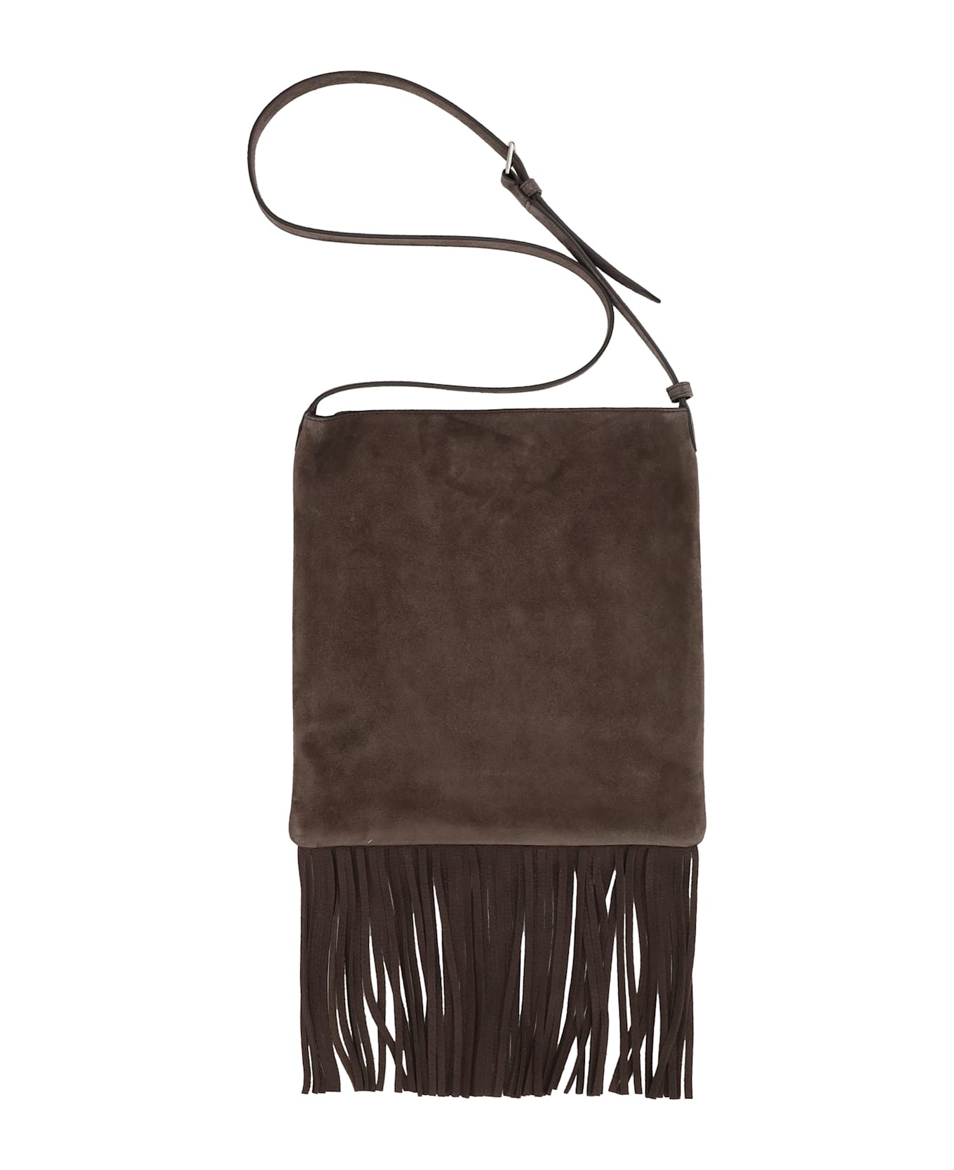 Suede Leather Shoulder Bag - 2