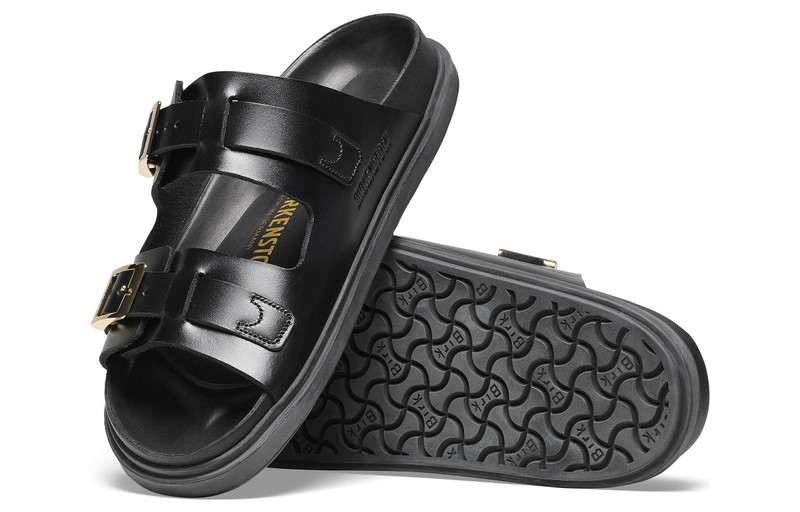 Birkenstock St Barths Natural Leather Narrow Fit 'Black' 1025245 5