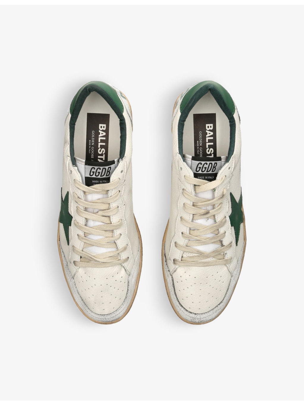 Ball Star star-patch leather low-top trainers - 2
