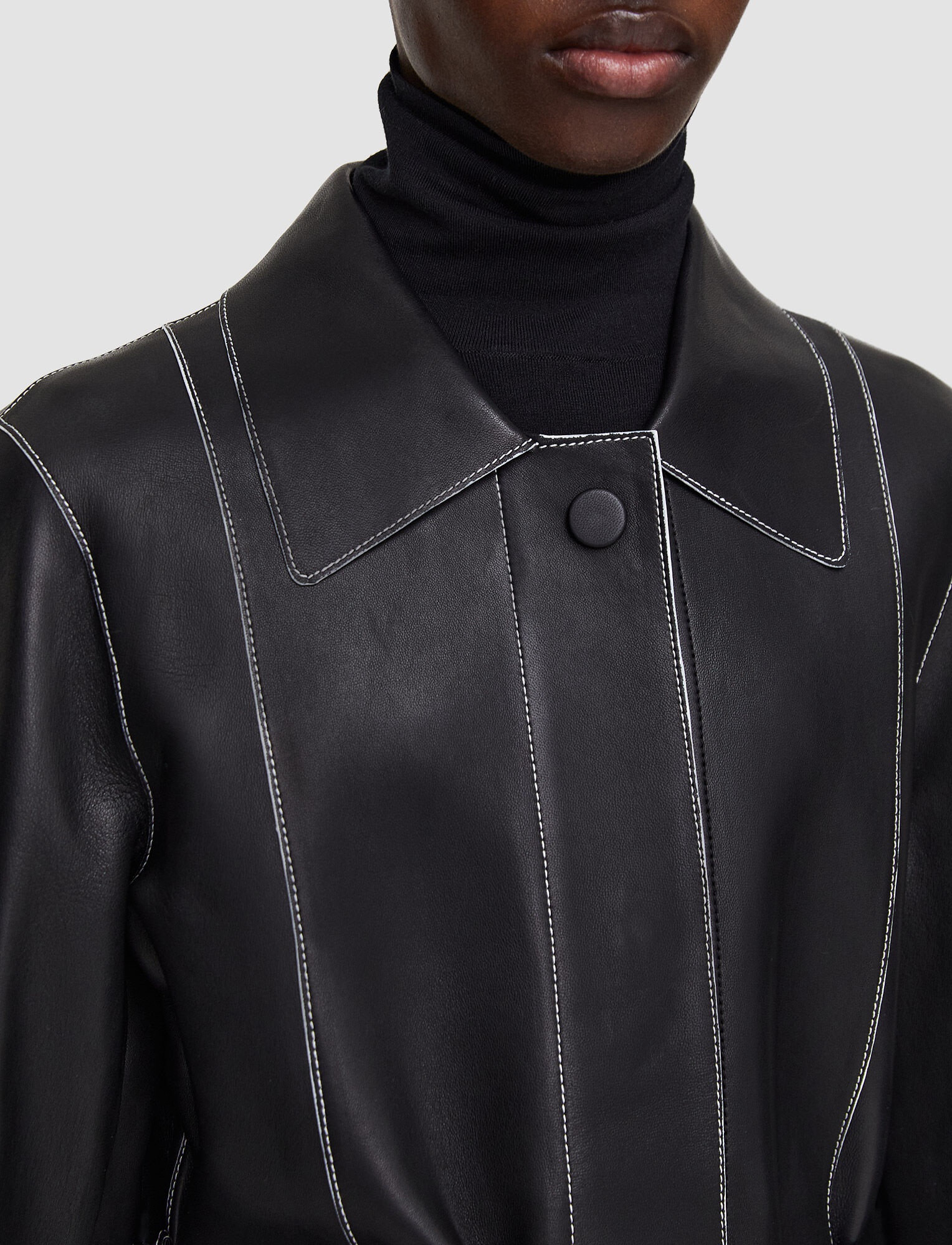 Bonded Leather Lancry Coat - 6