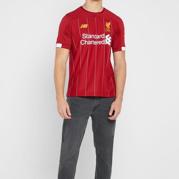New Balance Men's New Balance Liverpool Home Jersey Fan Edition Red MT930000 - 5