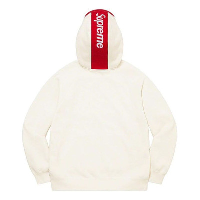 Supreme Supreme Brim Zip Up Hooded Sweatshirt 'White Red' SUP-FW22-814 outlook