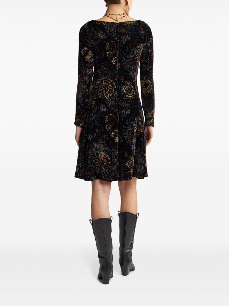 velted printed mini dress 3