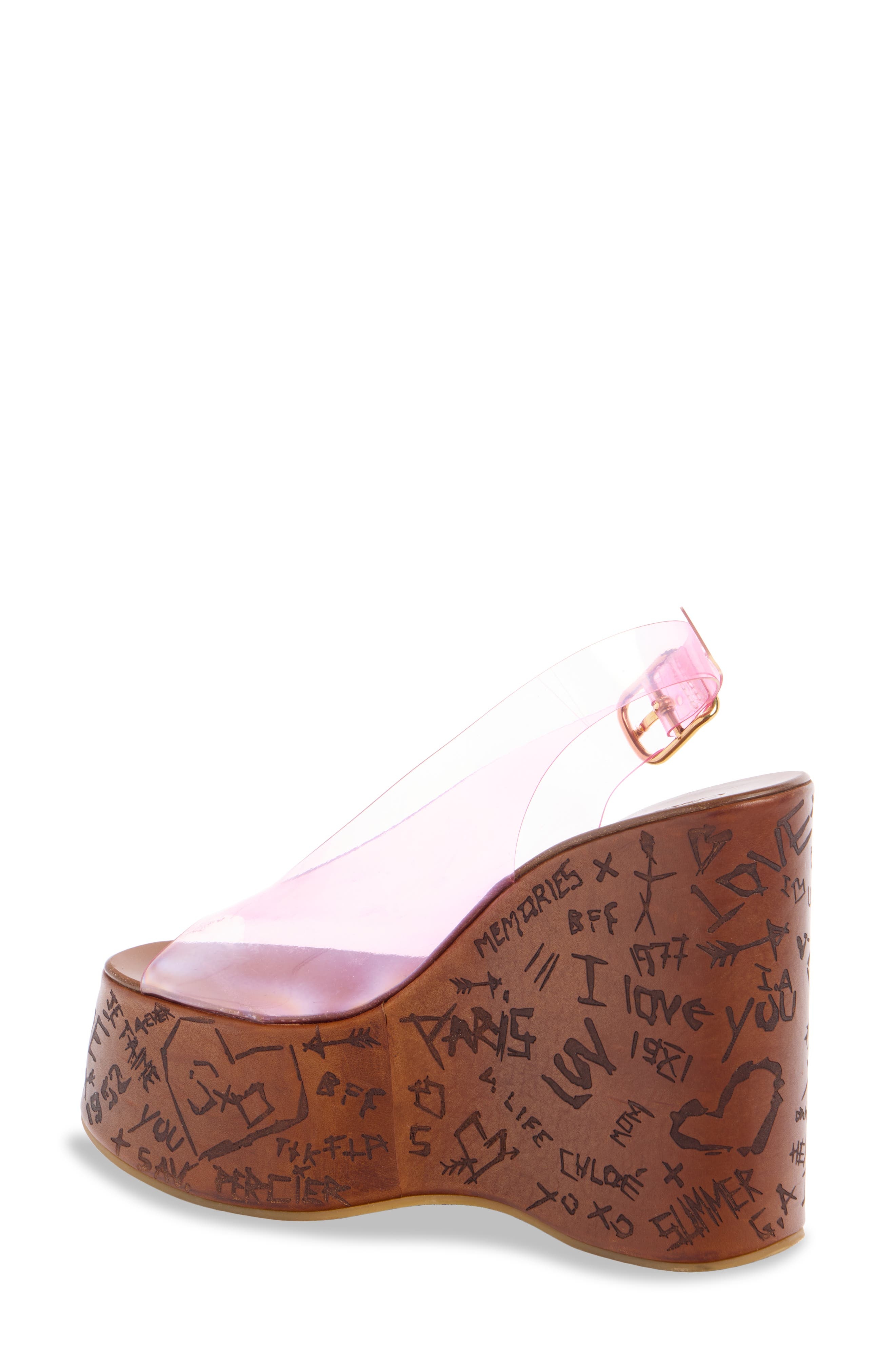 Chloé Maxime Platform Wedge Sandal in Pink Fizz at Nordstrom - 2