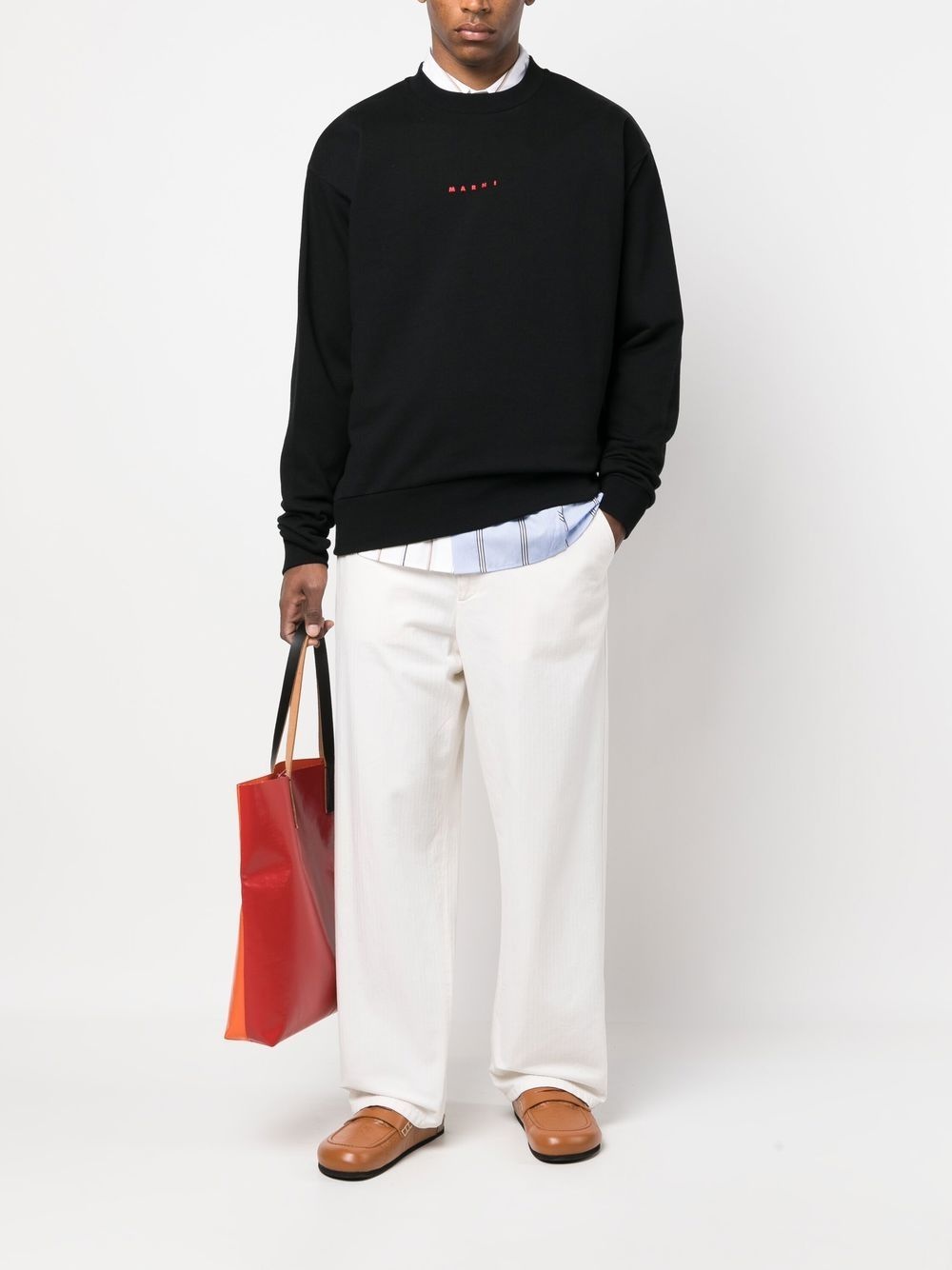 logo-print crew-neck sweatshirt - 2