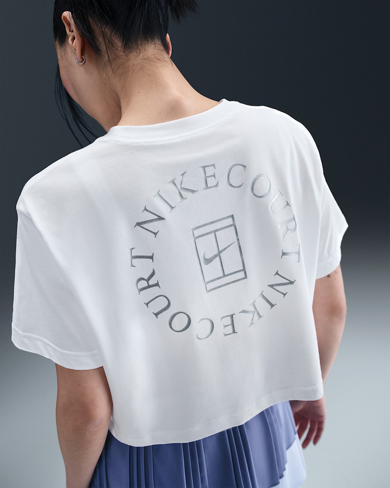 Nike Nike Slam Women's Dri-FIT Short-Sleeve Cropped Tennis T-Shirt outlook