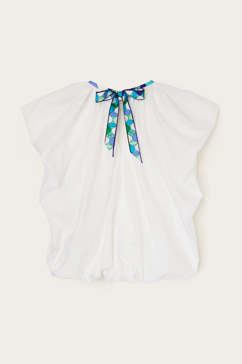PUCCI VOLUMINOUS TOP WITH PRINTED NECKLINE outlook