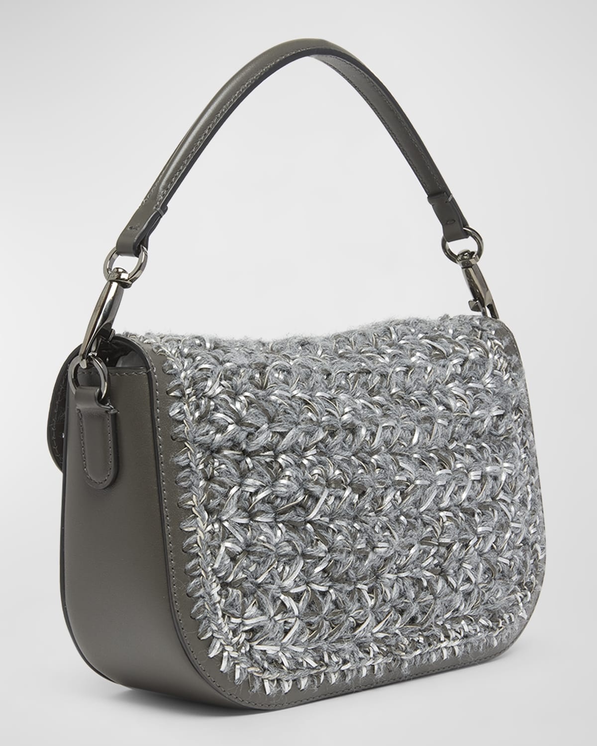 Alltime VLOGO Crochet Wool Shoulder Bag - 6