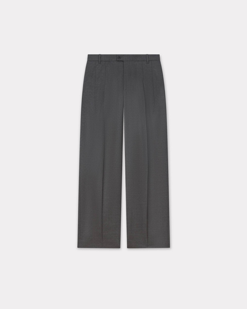 'KENZO Weave' straight tailored pants in wool jacquard 1