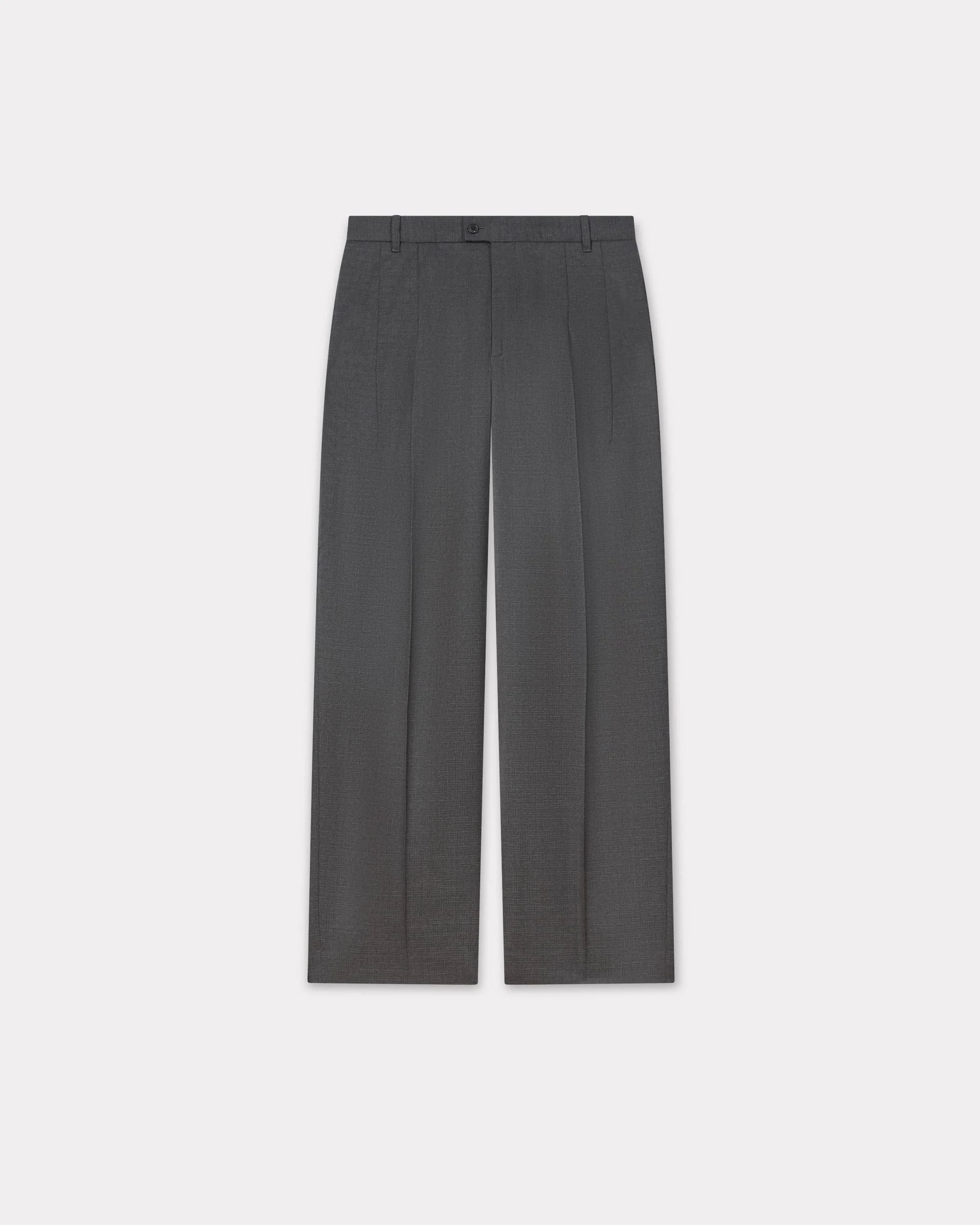 'KENZO Weave' straight tailored pants in wool jacquard - 1