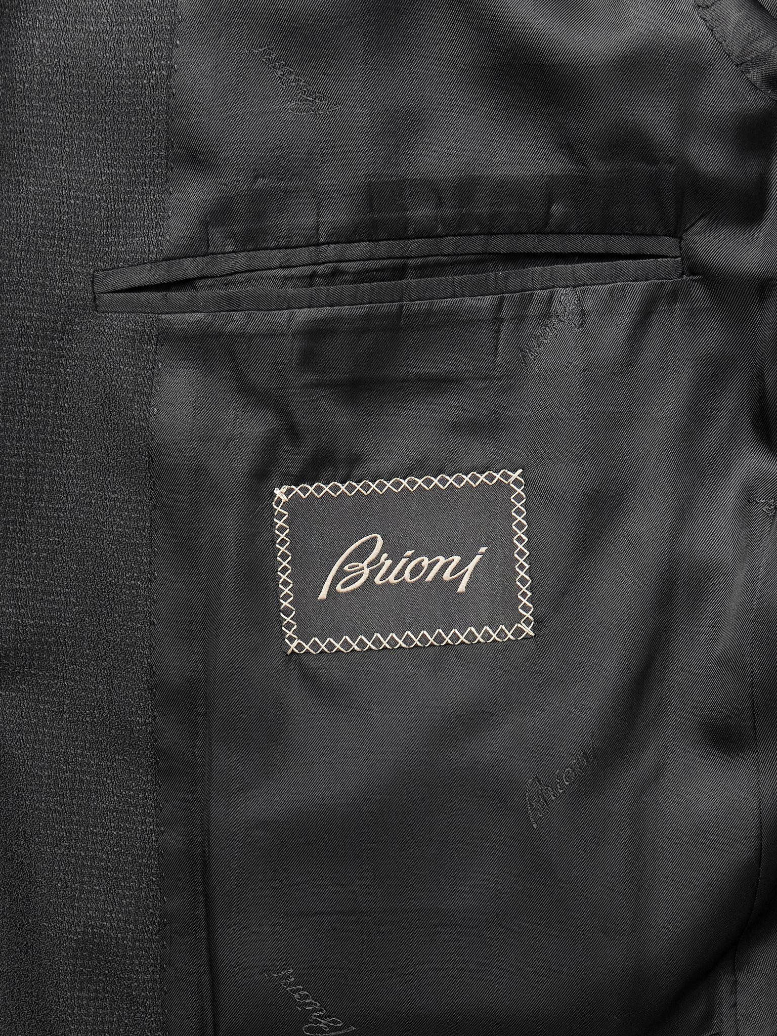 Trevi Slim-Fit Textured-Wool Suit Jacket Black - 5