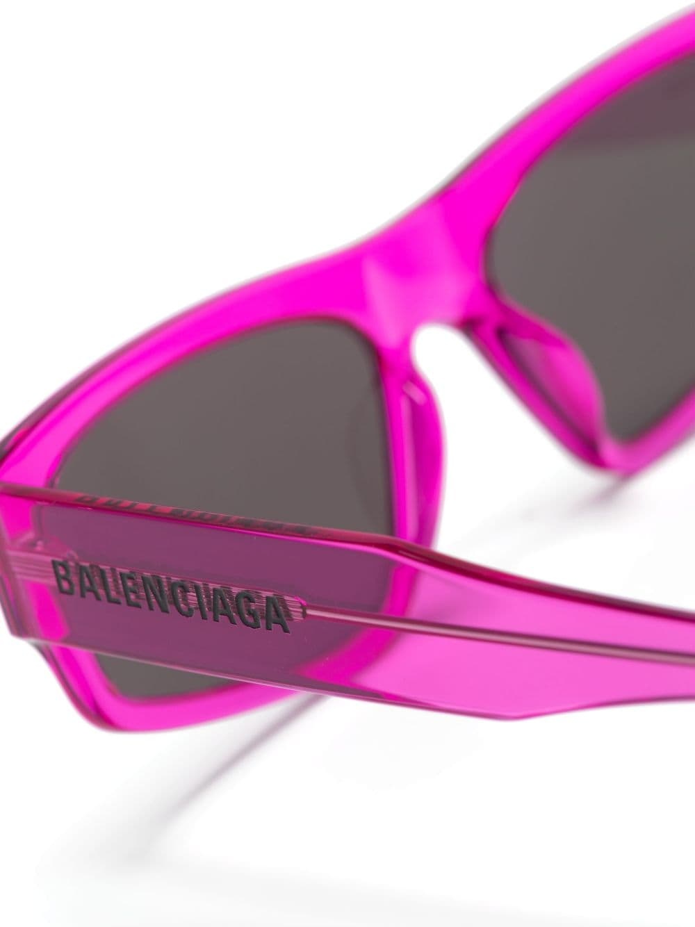 logo-print square-frame sunglasses - 3
