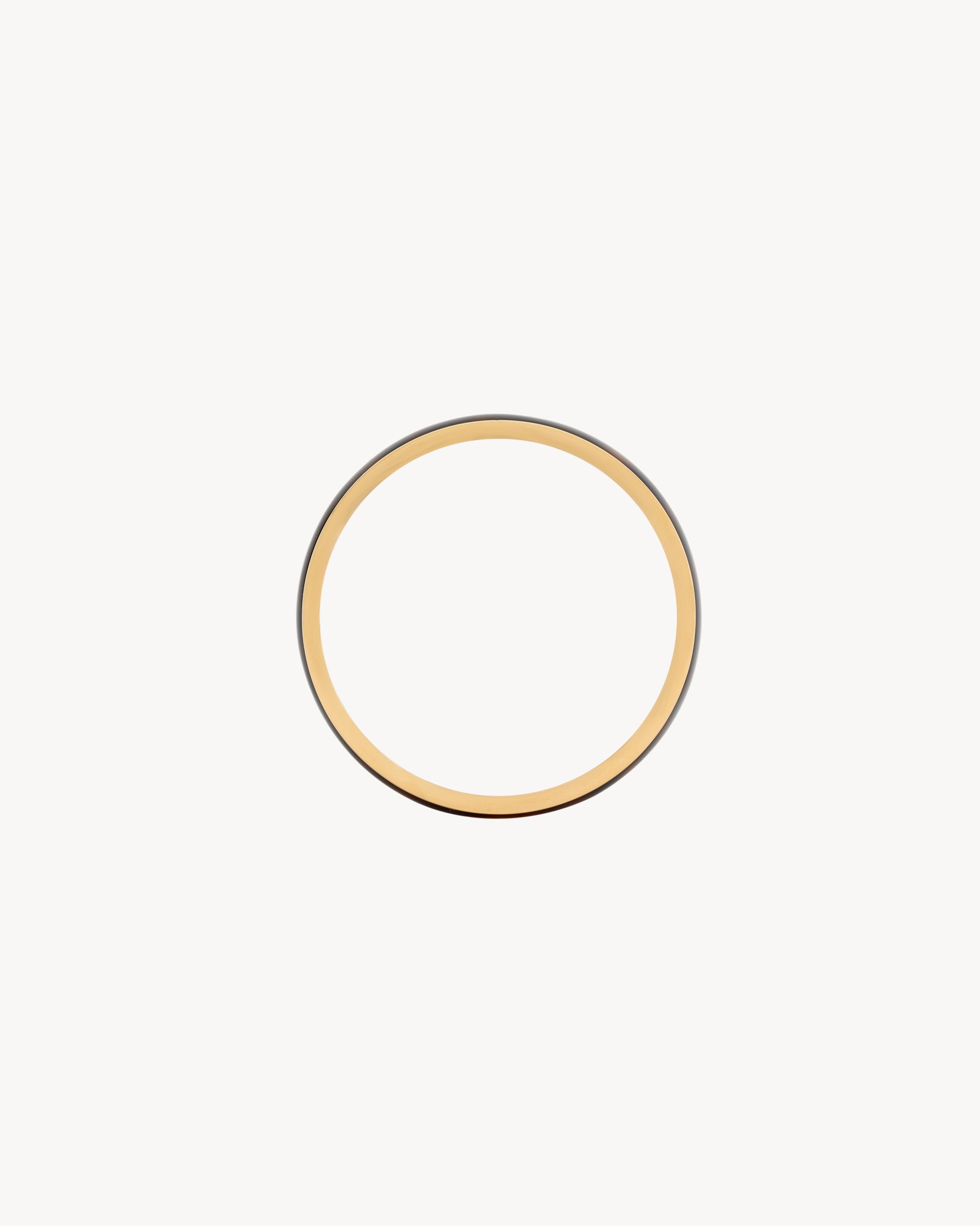 TORTOISESHELL BANGLE IN RESIN AND METAL - 3