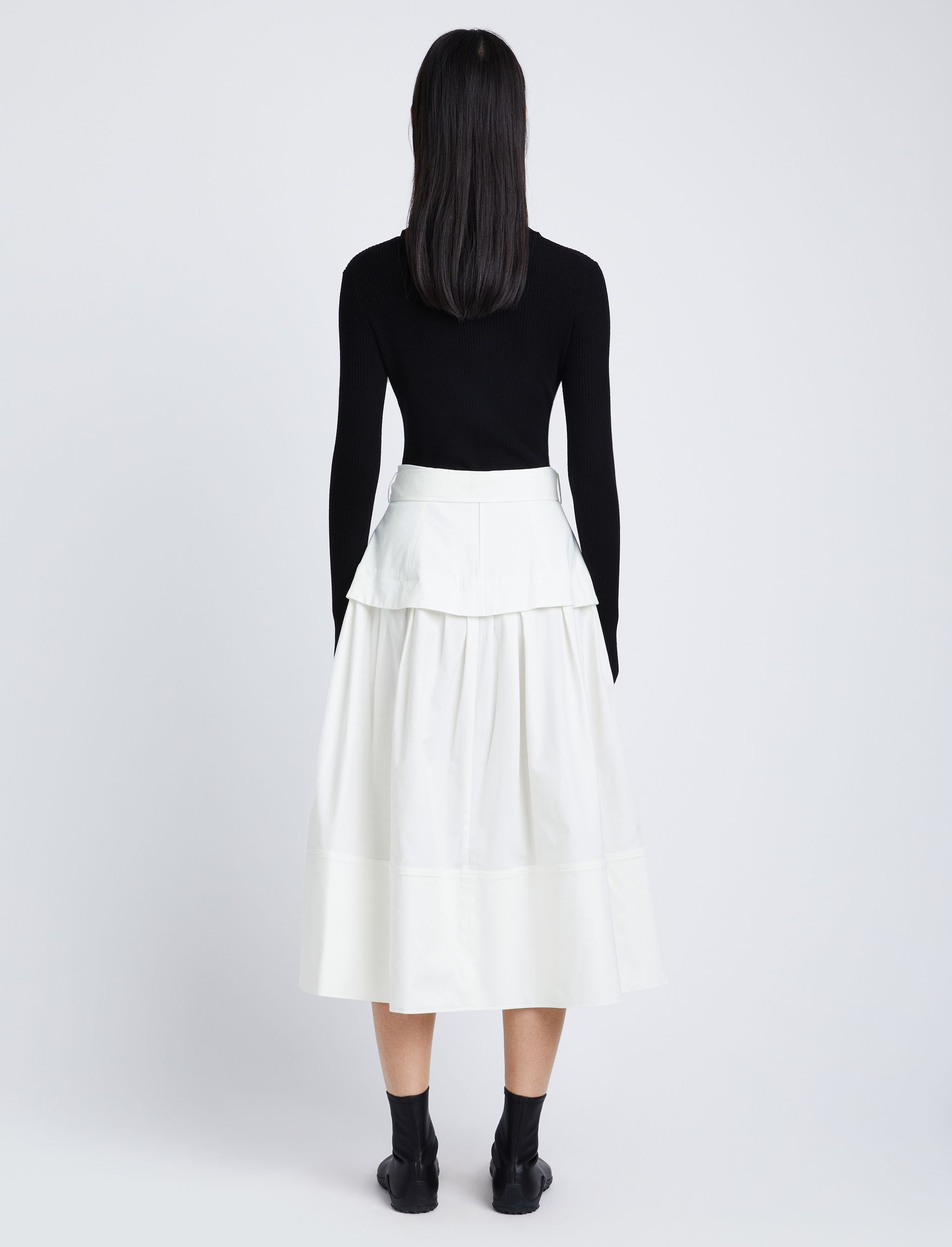 Poplin Belted Skirt - 4
