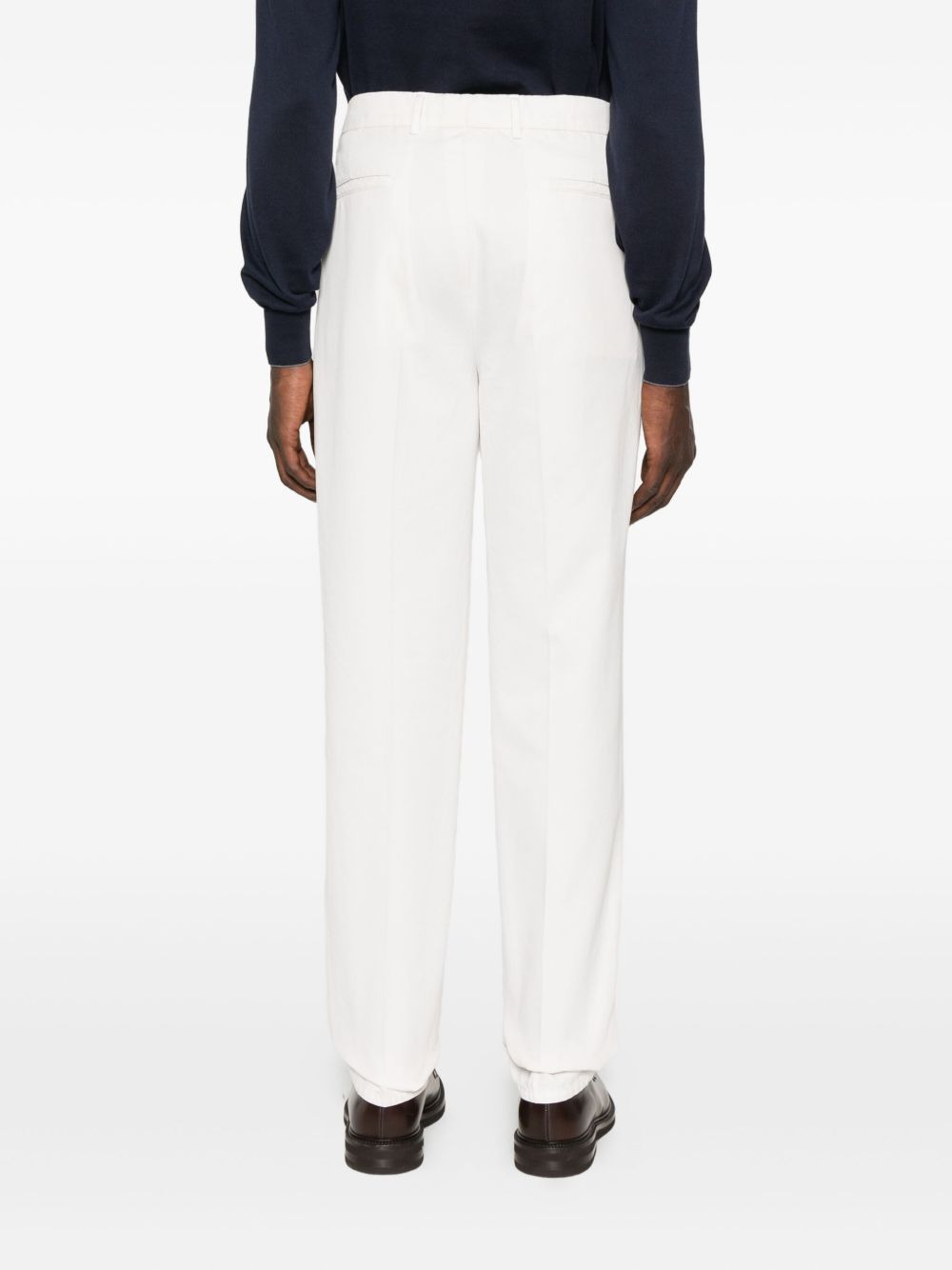 pleated cotton trousers - 4