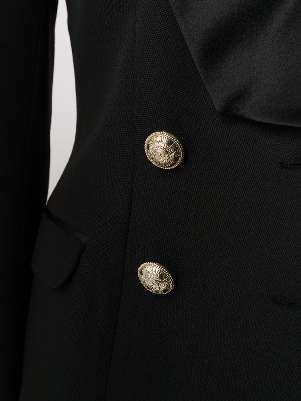 embossed buttons double-breasted blazer - 5