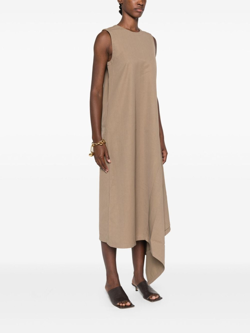 V-back draped dress 3