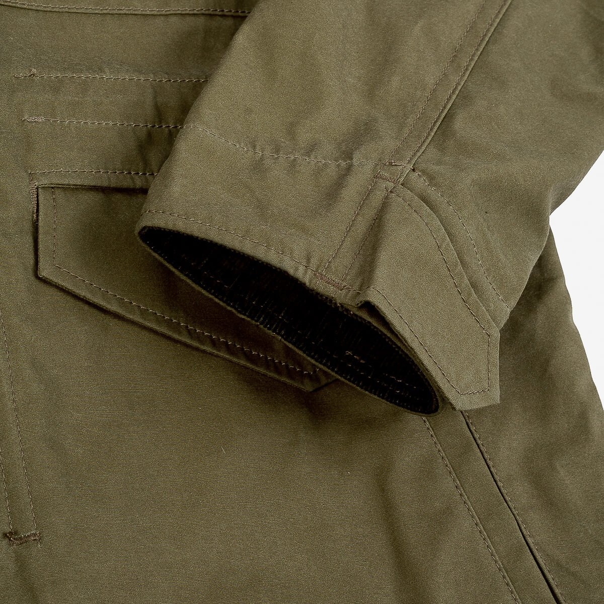 Oiled Cotton M-65 Jacket - Olive - 11