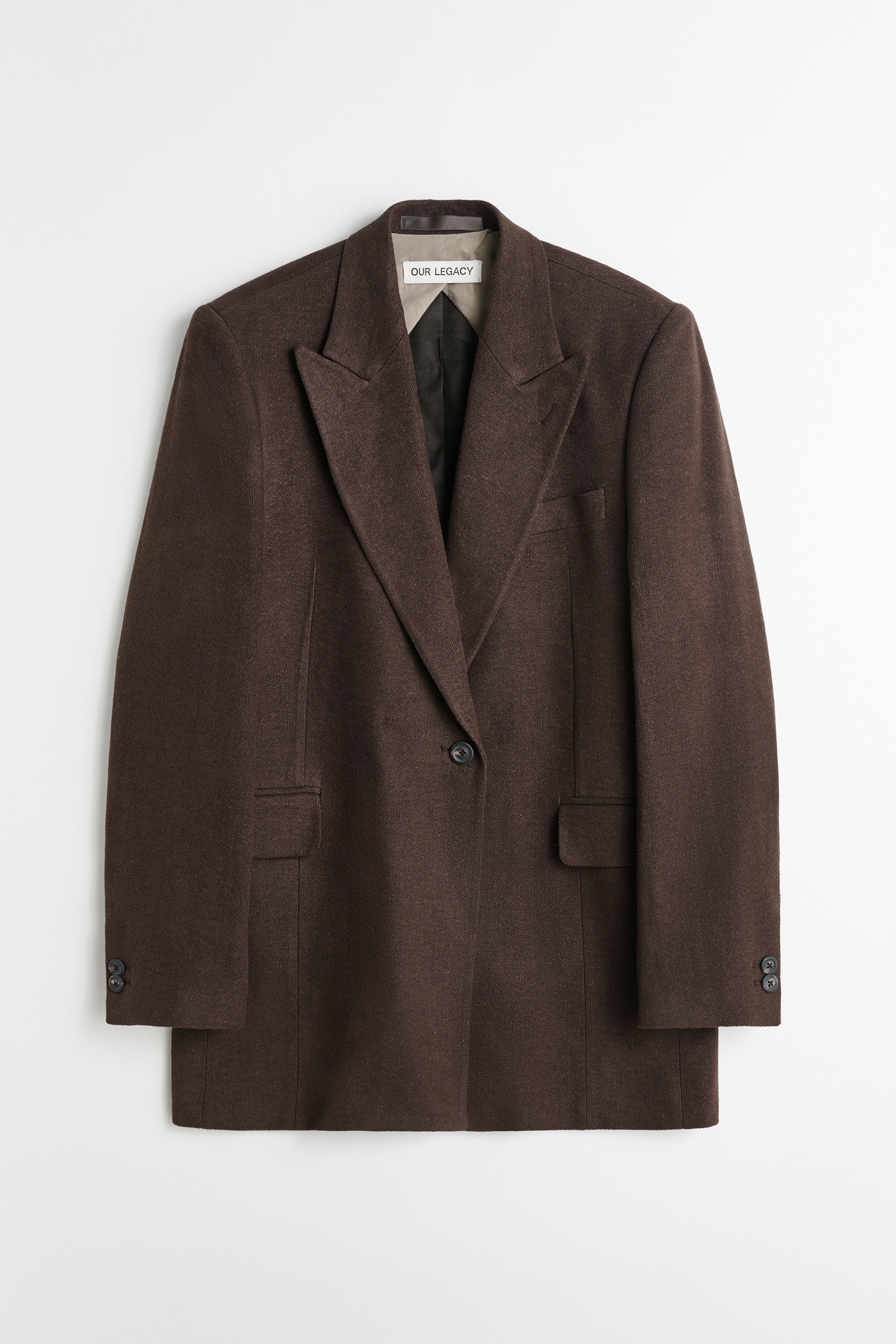 Manta Blazer Antique Chocolate Arctic Linen - 1