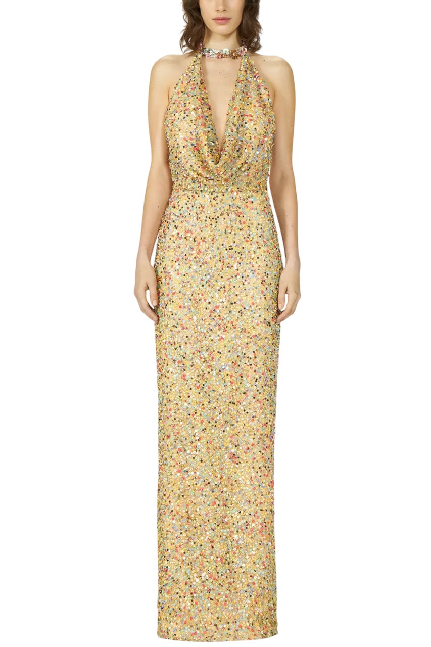 SIMONA SEQUIN MEDLEY GOWN - 2