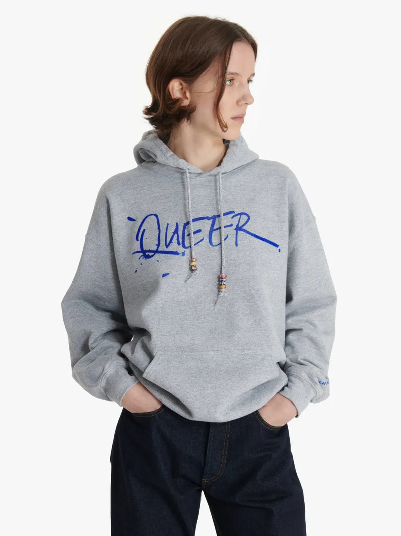JW Anderson JW ANDERSON X QUEER HOODIE WITH TEXT PRINT outlook