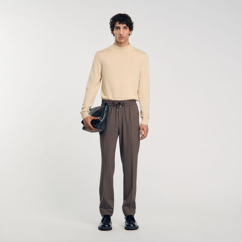 Sandro ELASTICATED WAIST TROUSERS outlook
